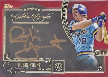 2016 Topps Five Star - Golden Graphs Red #FSGC-RY Robin Yount Front