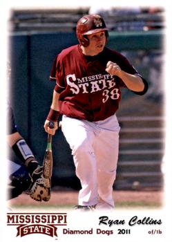 2011 Grandstand Mississippi State Diamond Dogs #NNO Ryan Collins Front