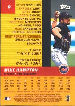 2000 Bowman's Best #8 Mike Hampton Back