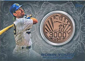 2016 Topps Update - 3,000 Hits Club Medallions Bronze #3000M-11 Robin Yount Front