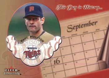2002 Fleer Tradition - This Day in History #7 DH Paul Molitor  Front