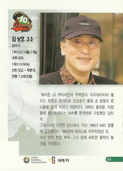 1999 Teleca Premium #69 Sang-Ho Kim Back