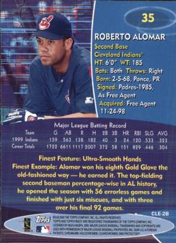 2000 Finest #35 Roberto Alomar Back
