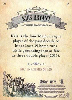 2017 Topps Gypsy Queen #1 Kris Bryant Back