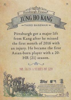 2017 Topps Gypsy Queen #58 Jung Ho Kang Back