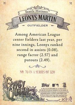 2017 Topps Gypsy Queen #70 Leonys Martin Back