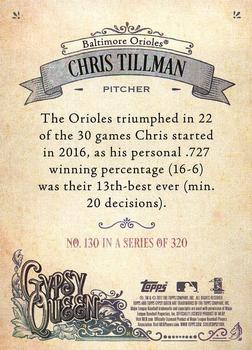 2017 Topps Gypsy Queen #130 Chris Tillman Back