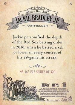 2017 Topps Gypsy Queen #167 Jackie Bradley Jr. Back