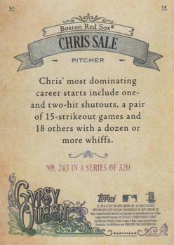 2017 Topps Gypsy Queen #243 Chris Sale Back
