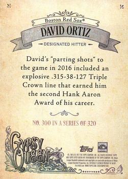 2017 Topps Gypsy Queen #300 David Ortiz Back