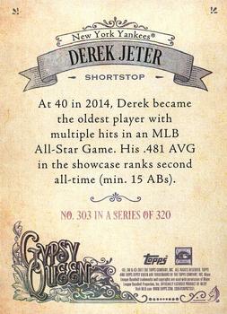 2017 Topps Gypsy Queen #303 Derek Jeter Back
