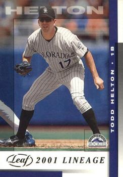2002 Leaf - Lineage #113 Todd Helton Front