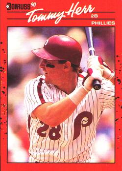 1990 Donruss #75 Tommy Herr Front