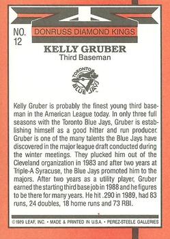 1990 Donruss #12 Kelly Gruber Back
