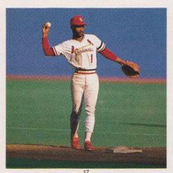 1991 Baseball's Best Record Breakers Stickers #17 Ozzie Smith Front