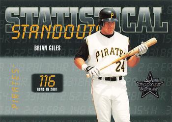 2002 Leaf Rookies & Stars - Statistical Standouts #SS-4 Brian Giles  Front