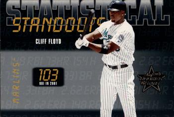 2002 Leaf Rookies & Stars - Statistical Standouts #SS-6 Cliff Floyd  Front