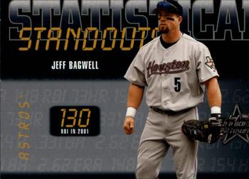 2002 Leaf Rookies & Stars - Statistical Standouts #SS-22 Jeff Bagwell  Front