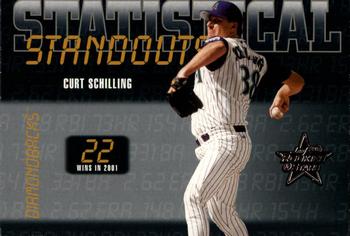 2002 Leaf Rookies & Stars - Statistical Standouts #SS-28 Curt Schilling  Front