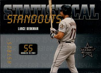 2002 Leaf Rookies & Stars - Statistical Standouts #SS-30 Lance Berkman  Front