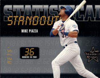 2002 Leaf Rookies & Stars - Statistical Standouts #SS-32 Mike Piazza  Front