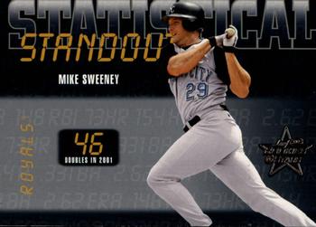 2002 Leaf Rookies & Stars - Statistical Standouts #SS-46 Mike Sweeney  Front