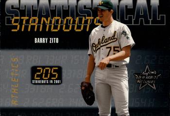 2002 Leaf Rookies & Stars - Statistical Standouts #SS-48 Barry Zito  Front