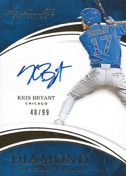 2016 Panini Immaculate Collection - Diamond Inscriptions #DI-KB Kris Bryant Front