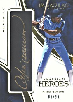 2016 Panini Immaculate Collection - Immaculate Heroes Autographs #IHA-AD Andre Dawson Front