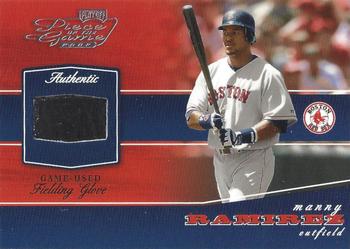 2002 Playoff Piece of the Game - Materials #POG-54 Manny Ramirez Front