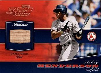 2002 Playoff Piece of the Game - Materials Bronze #POG-71 Rickey Henderson Front