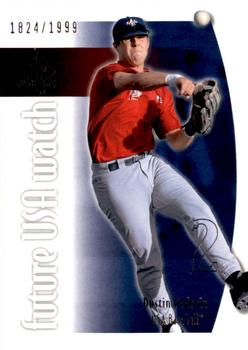 2002 SP Authentic - USA Future Watch #USA17 Dustin Pedroia  Front