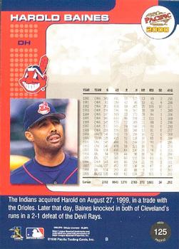 2000 Pacific #125 Harold Baines Back