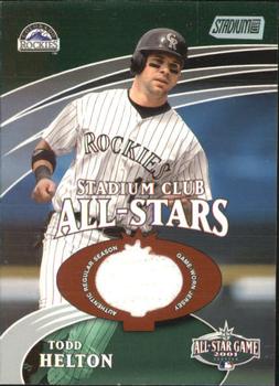 2002 Stadium Club - All-Star Relics #SCAS-TH Todd Helton Front