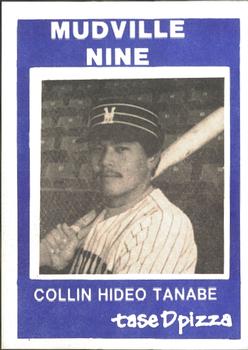 1983 TaseD Pizza Mudville Nine Stockton Ports #NNO Collin Tanabe Front