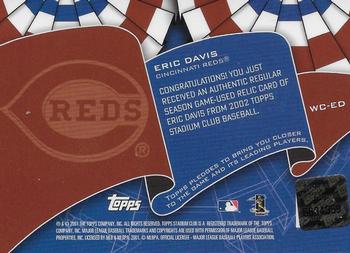 2002 Stadium Club - World Champion Relics #WC-ED Eric Davis Back