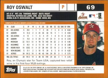 2002 Topps - Home Team Advantage #69 Roy Oswalt  Back
