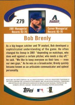 2002 Topps - Home Team Advantage #279 Bob Brenly  Back