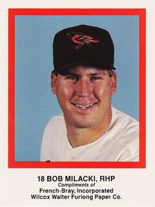 1989 French/Bray Baltimore Orioles #NNO Bob Milacki Front