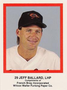 1989 French/Bray Baltimore Orioles #NNO Jeff Ballard Front