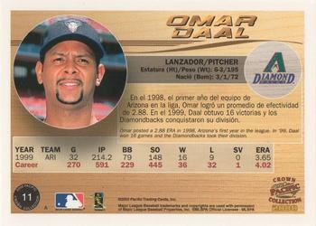 2000 Pacific Crown Collection #11 Omar Daal Back