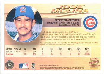 2000 Pacific Crown Collection #50 Jose Molina Back