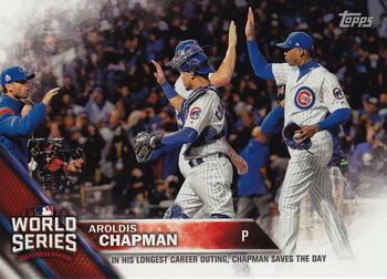 2016 Topps Chicago Cubs World Series Champions Box Set #WS-9 Aroldis Chapman Front