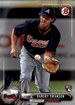 2017 Bowman #57 Dansby Swanson Front