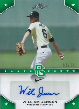 2015 Leaf Perfect Game National Showcase - Base Autograph Green #PG-WJ1 William Jensen Front