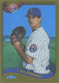 2002 Topps Chrome - Gold Refractors #407 Carl Pavano  Front
