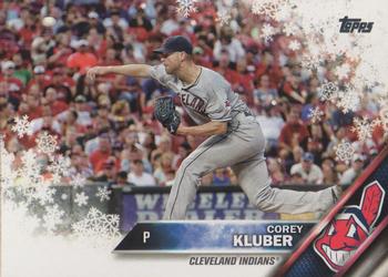 2016 Topps Holiday #HMW31 Corey Kluber Front