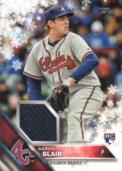 2016 Topps Holiday - Relics #R-AB Aaron Blair Front