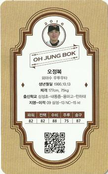 2016 KT Wiz Fanbook #27 Jung-Bok Oh Back
