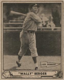 1940 Play Ball #81 Wally Berger Front